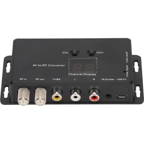 Modulateur TV Link réglable, compatible PAL et NTSC, convertisseur AV vers RF pour décodeurs et sources AV (1/5)