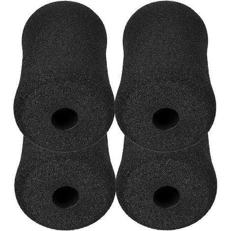 4er-Packung Schaumstoffrollen für Bauchmuskeltraining, inklusive Ersatz-Rollpads-13.50X7.50X7.50CM-Black (1/4)