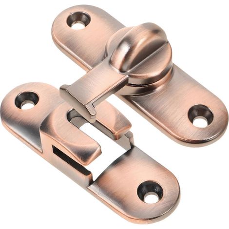 Loquet de porte de grange en alliage de zinc, verrou de portail coulissant avec verrouillage à double angle et construction de sécurité durable (1/5)