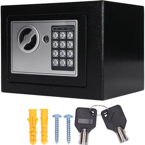 Coffre-fort domestique Mini avec clavier numérique, en acier inoxydable. Pot de rangement pour la sécurité de votre maison. (1/5)