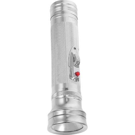 Lampe torche vintage en métal, style rétro, pour éclairage extérieur. (1/5)