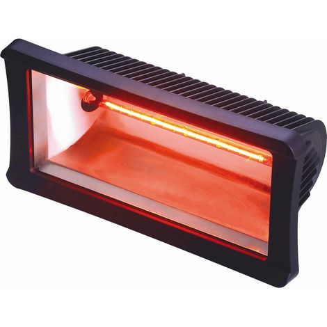705500- Chauffage radiant halogène d'extérieur 1300W - 43.3 x 22.5 x 21.8 cm- Corps aluminium-