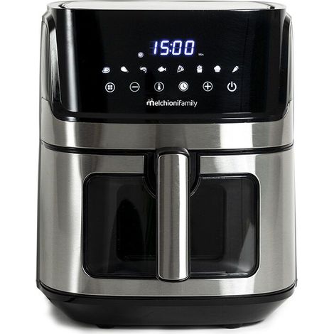 Melchioni 118340033 Friteuse Simple 6,5 L Indépendante 1600 W Noir Acier Inoxydable (1/3)