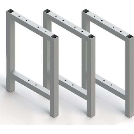 Emuca Pieds latéraux pour banc de vestiaire, aluminium, anodisé mat - talla (1/5)