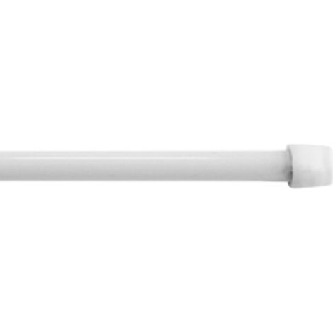 Paris Prix – Tringle à rideau extensible auto-bloquante 80-110cm – Métal blanc – Pour murs et plafonds – Installation facile