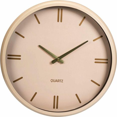 Orologio da parete rotondo color crema, 38 cm (1/3)