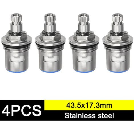 Inserts de robinet de remplacement 1/4" en acier inoxydable, valves de robinet à angle unique pour usage domestique, accessoires pour robinets de cuisine et de salle de bain