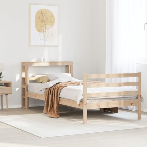 Massivholzbett ohne Matratze 90x200 Kiefernholz vidaXL (1/5)