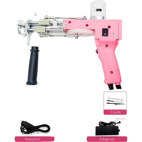 Elektrische Tuftingpistole, vielseitige Funktionen, erhöhte Effizienz, pink (1/2)