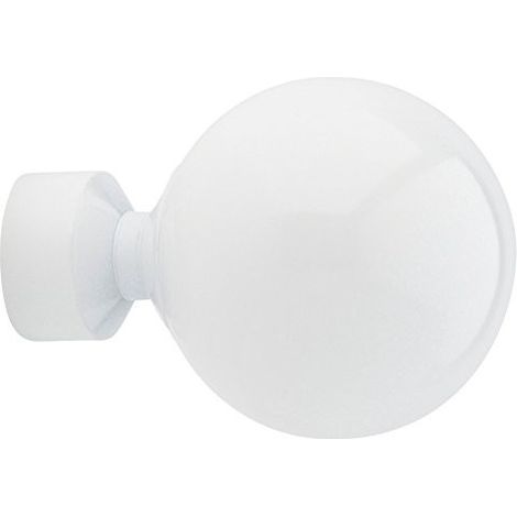 1 Embout Anglais - Blanc laqué - Diamètre 28