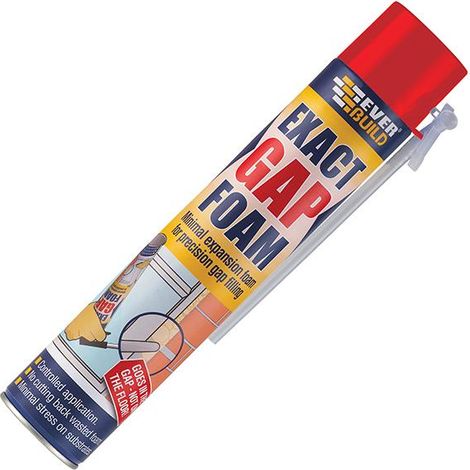 Everbuild EVEXACT7 Exact Gap Foam 750ml - High-Precision Insulation and Sealant for Gaps and Joints