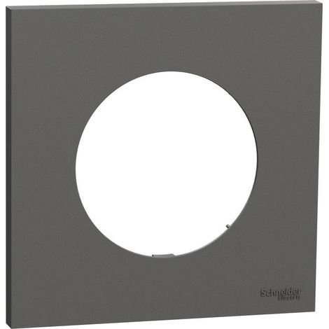 Plaque Odace Gris basalte 1 poste (S904702)