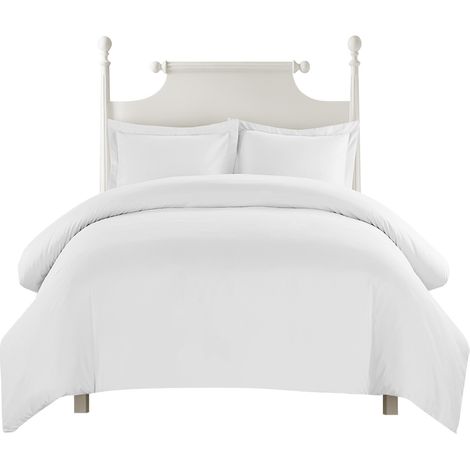 Housse de Couette Imprimée Coton Doux - Bleu, Simple - Tailles Twin, Queen, King (Blanc USA-King) (1/5)