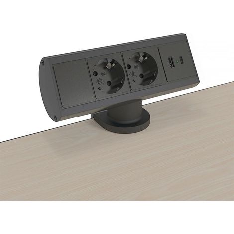 Kondator 935-D2CC base múltiple 1,5 m 2 salidas AC Interior Negro