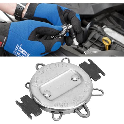 Jauge de bougie 0.64‑1.14mm pour réglage et mesure accessoires moto noir argent (1/5)