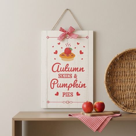 Autumn Skies & Pumpkin Pies Hanging Sign (1/2)