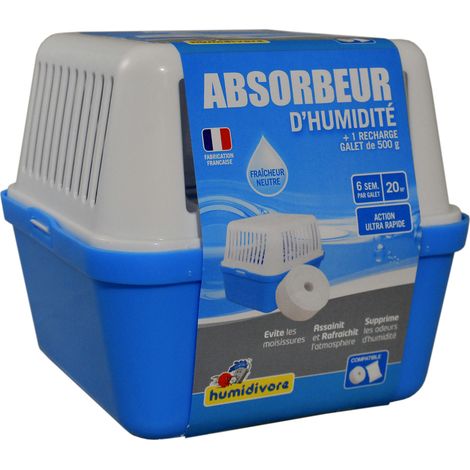 Absorbedor de humedad + 1 recarga de piedra neutra 500 g - Humidívoro