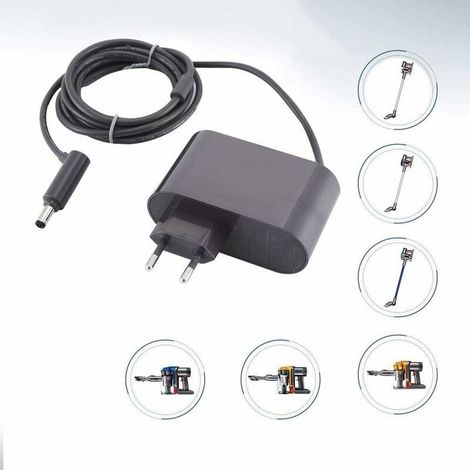 30.45V Aspirateur Chargeur pour Dyson V10/SV12/V11/SV14 Chargeur pour Dyson Aspirateur Adaptateur Secteur Pièces de rechange pour aspirateurs (1/5)