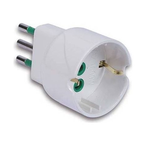 OEM Adattatore schuko Spina 2P+T 10A - Presa Schuko 2P+T