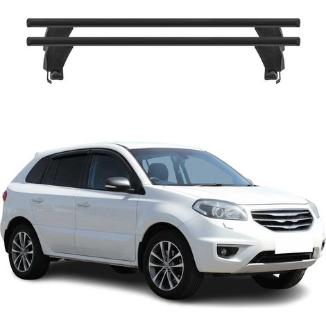 OMAC Dachträger Querträger Alu für Renault Koleos I 2008-2015 – Abschließbar – T-Nut – City-Crash-getestet – Max. 50 kg Schwarz (1/5)