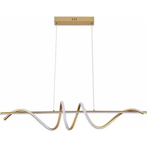 Suspension décorative LED Serpent dorée 34W Reality (1/3)