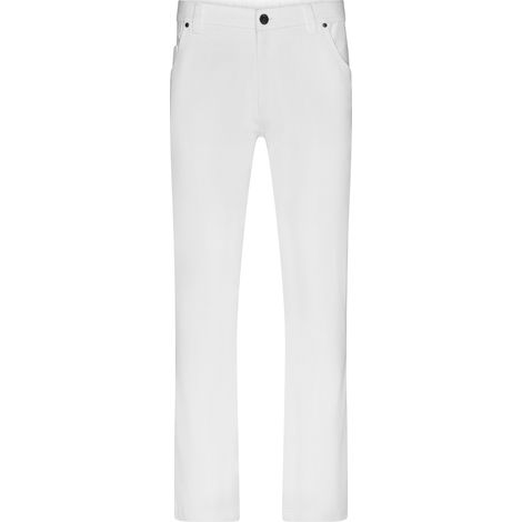 James & Nicholson Hose mit klassischen 5-Pocket Stil JN3002 Gr. 50 weiß