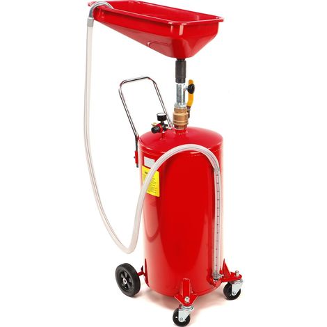 RECOGEDORA DE ACEITE POR GRAVEDAD 80 LITROS BANDEJA EXTRA GRANDE PARA CAMBIOS DE ACEITE