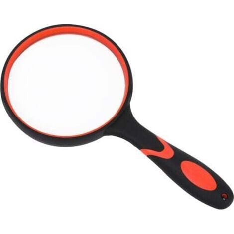 Tragbare 5-fache Leselupe, geeignet für Senioren und Kinder – 100 mm (4 Zoll) Echtglaslupe, geeignet zum Lesen von Büchern und Zeitungen, zum Beobachten von Insekten usw. (1/5)