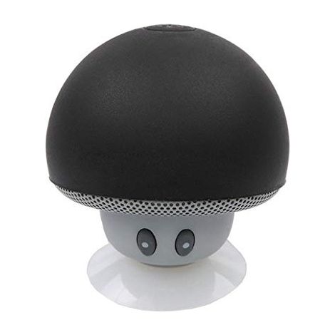 Enceinte Champignon Bluetooth pour 11 Pro Smartphone Ventouse Haut Parleur Micro Mini Noir