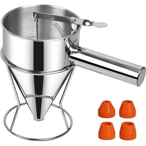 Entonnoir a Piston, Entonnoir Cuisine 1,2 Litre Piston Patisserie Distributeur (1/5)