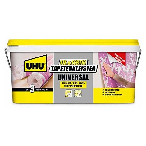 UHU 52970 FIX & FERTIG COLLE À PAPIER PEINT UNIVERSEL 2,5 KG (1/2)