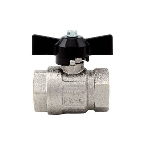 VALVOLA A SFERA FF IDEAL PASSAGGIO TOTALE- 1/4 DN8 50bar/725psi farf.nera- ITAP- pezzi 1 (1/2)