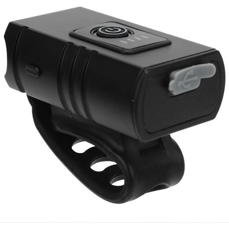 Phare de vélo en alliage d'aluminium, rechargeable par USB et étanche, pour une utilisation nocturne. (1/5)