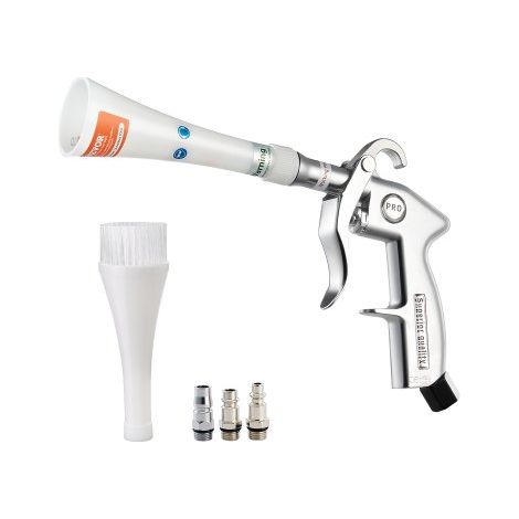 Druckluft Reinigungspistole, 6–9,2 Bar Waschpistole mit 2 Düsensätzen, 360° drehbare Düse für gründliche Reinigung, Autoreinigungspistole, kompatibel mit 1/4 NPT-Luftkompressor (1/5)