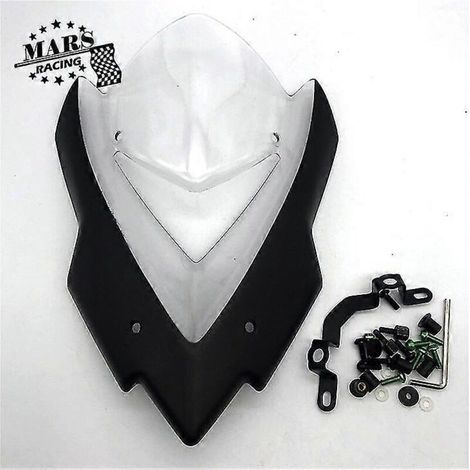 Déflecteur de pare-brise transparent pour moto Kawasaki Z1000 (modèles 2014 à 2020) (1/5)
