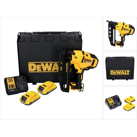 DeWALT DCN660D2 Akku Nagler bürstenlos kabellos 18V 2Ah 63mm 2x Akkus Koffer