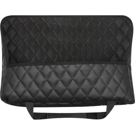 Support de Sac à Main de Voiture, Organisateur de Dossier de siège en Cuir Sac de siège Avant de Grande capacité pour Porte-fichier, collations, Portefeuilles, (1/5)