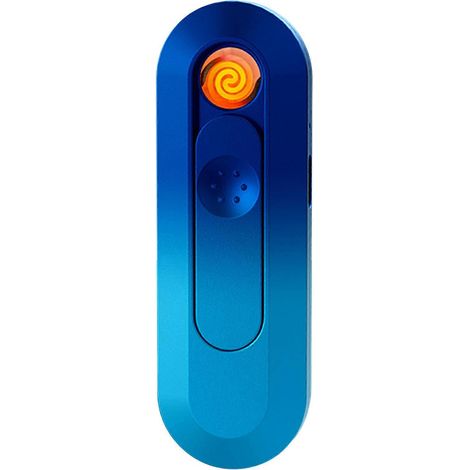 Briquet mini coupe-vent portable sans flamme pour le camping et les activités de plein air (bleu cyan) (1/5)