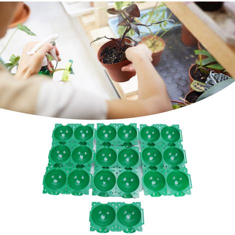 Boîte de Propagation à Haute Pression Reusable pour Racines de Plantes, Boule de Greffe Verte S 10PCS (1/5)