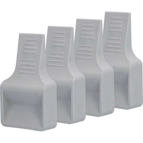 4 Roulettes Universelles en V, Bloqueurs de Meubles Gris pour Canapé Lit Chaise Armoire (1/5)