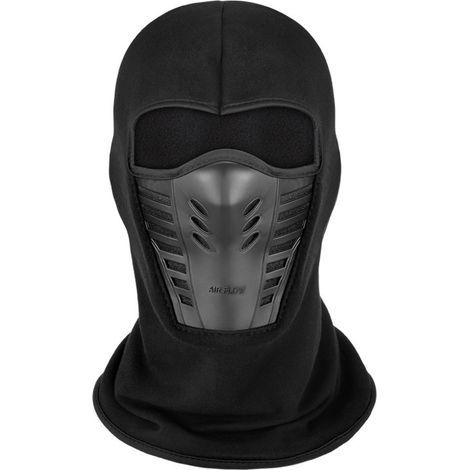 Balaclava - Masque facial multifonctionnel avec panneau de cou en molleton coupe-vent en maille de silicone respirante (1/5)