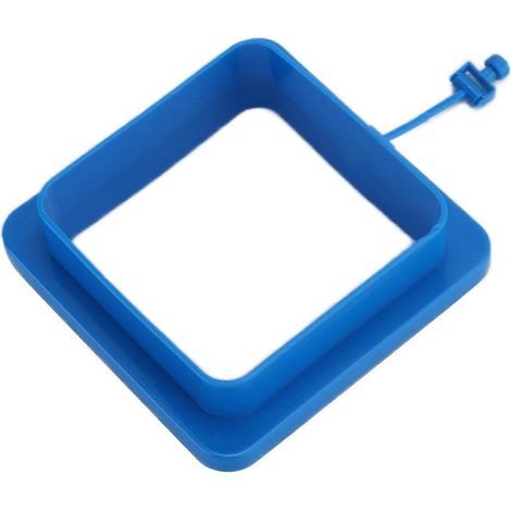 Anneau d'alimentation pour poissons carré, distributeur de nourriture flottant sans danger pour les poissons, avec ventouse pour aquarium. (1/3)