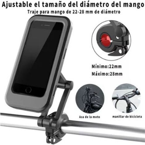 Cocosity Support de téléphone de moto Support de Téléphone pour Moto étanche écran Tactile Sensible Rotation linge porte-telephone (1/5)