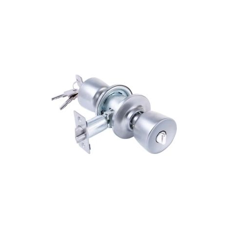 Serratura tubolare 3500/60-70 TESA cilindro esterno pomolo interno - Cromato opaco - asse 70 mm - 3500U0CM (1/3)