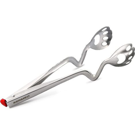 Pinces de cuisine professionnelles - Acier inoxydable 304 de haute qualité, conception rétractable et respectueuses de la table (1/5)