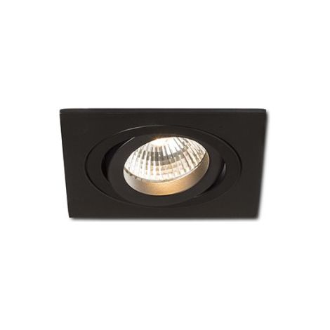 Faretto PASADENA GU10 SQ I da incasso nero 230V GU10 50W