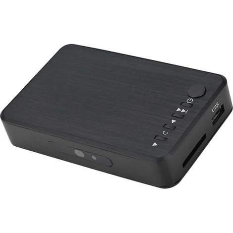 Lecteur multimédia HDMI Full HD 1080P avec sortie audio numérique et télécommande, compatible 110V-240V