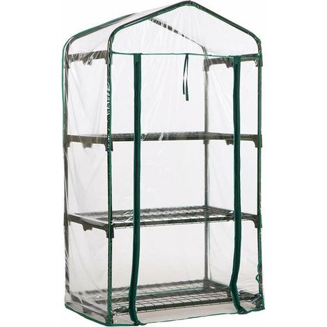 (Ständer nicht im Lieferumfang enthalten) Mini-Balkongewächshaus, robustes PVC-Gartengewächshaus, abnehmbare, transparente, wasserdichte Folie, für drinnen und draußen, Töpfe, Blumen, Ständer nicht im