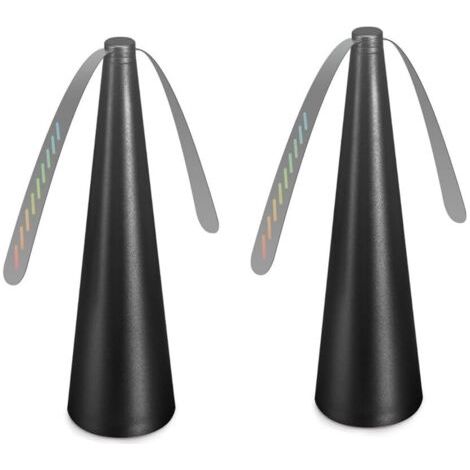 Anti-Mouche Picnic Table Fan Noir - 2 PCS - Batterie AA - Décoration et Protection Anti Insectes Outdoor/Indoor (1/5)
