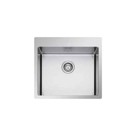 Apell LNR55FBC Radius R12 Lavello da cucina 1 vasca Acciaio Inox spazzolato (55x51x20.1 cm) colore Acciaio Inox (1/3)